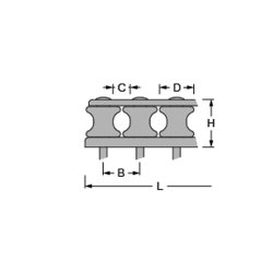 Antal fordelerblok til V-CAM 814