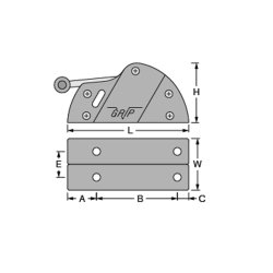 Antal V-Grip Plus aflaster dobbelt