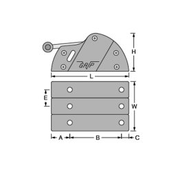 Antal V-Grip Plus aflaster trippel