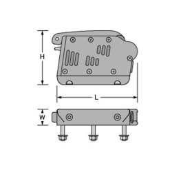 Antal QR aflaster sidemonteret