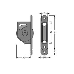 Antal skivgat med komposit-skive 40-120 mm