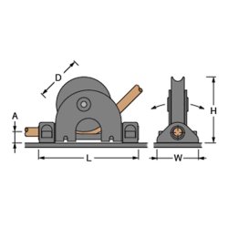 Antal rustfri flip flop dksblok