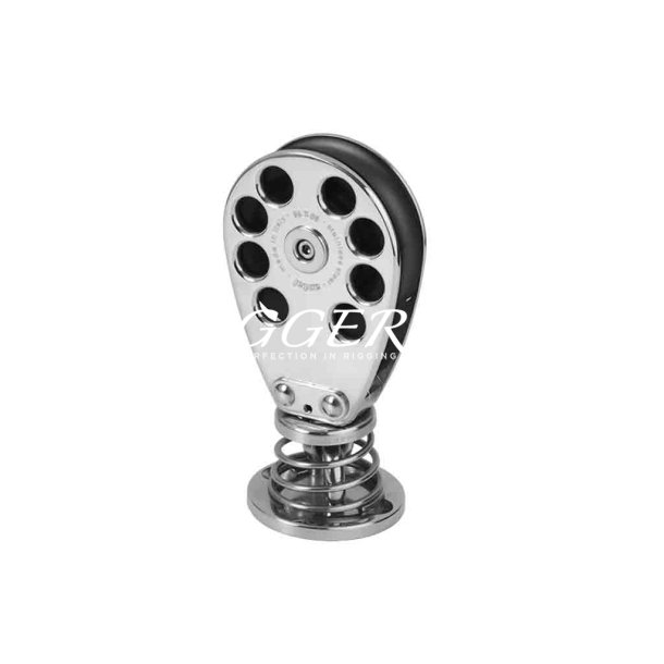 Antal rustfri single stand-up blok med pad-eye