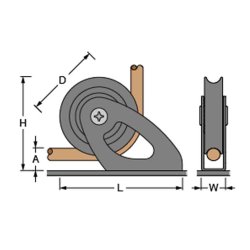 Antal rustfri fast faldblok