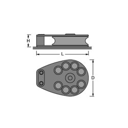 Antal rustfri single fodblok