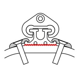 Antal forstrkningsplader til HS22 kulfibermast-skinne