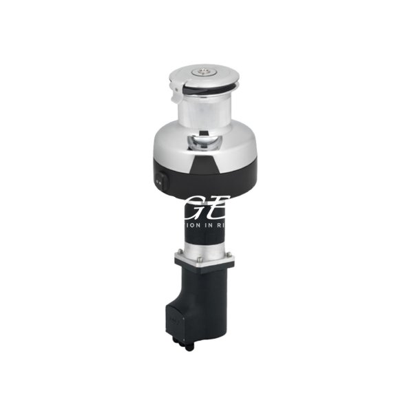 Antal Electric selftailing winch. Chrome. Vertical