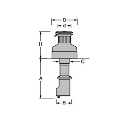 Antal Elektrisk selftailing spil. Sort alu. Vertikal