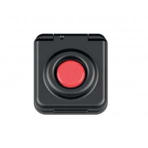 Antal R�d knap til elektrisk spil. Alu cover