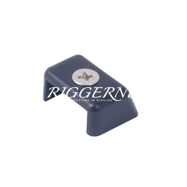 Antal sort plast endestop til T-skinne 40x8mm
