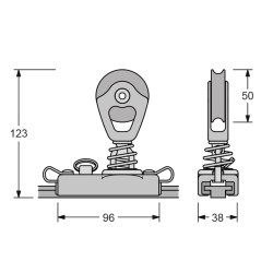 Antal genoa vogn med standup blok 26x4