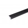 Antal black T-track 40x8mm. Hole dist. 50 mm