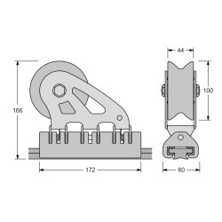 Antal Maxi genoa vogn 40x8