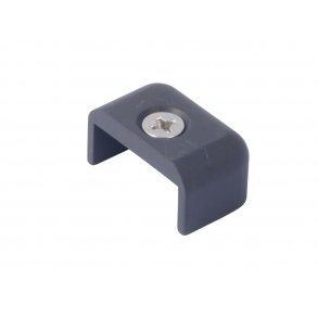 Antal sort alu endestop til T-skinne 32x6mm