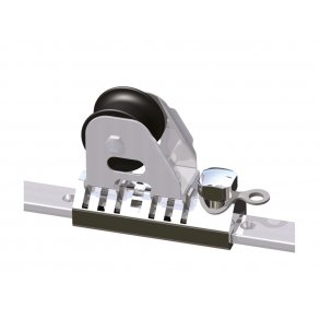 Klassisk rustfri T-skinne vogne