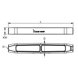 Blue Wave Bronze vantskrue krop UNF