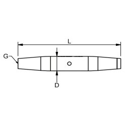 Blue Wave Rustfri Krop UNF