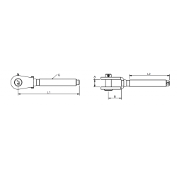 Blue Wave gevind gaffel UNF