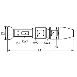 Blue Wave Valsefri kugle-terminal 
