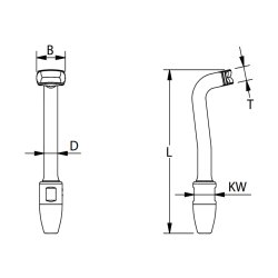 Blue Wave Valsefri T-terminal 