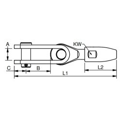 Blue Wave Valsefri toggle-terminal 