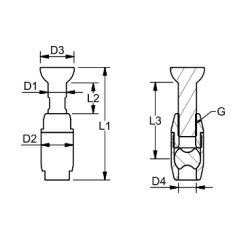 Blue Wave Ropeline kugle terminaler