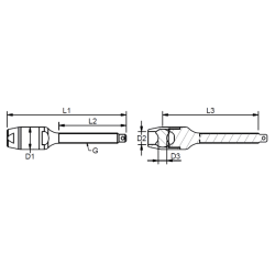 Blue Wave Ropeline gevind terminaler - lang