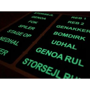 GLOWFAST glow-in-the-dark labels