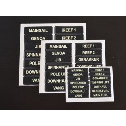 Glowfast glow-in-the-dark labels. St 1 Engelsk