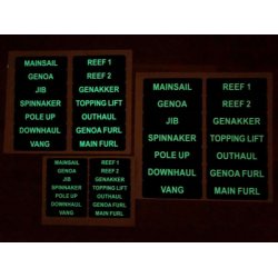 Glowfast glow-in-the-dark labels. St 1 Engelsk