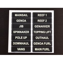 Glowfast glow-in-the-dark labels. St 1 Engelsk