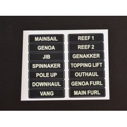 Glowfast glow-in-the-dark labels. St 1 Engelsk