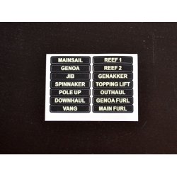 Glowfast glow-in-the-dark labels. St 1 Engelsk