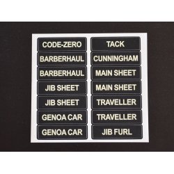 Glowfast glow-in-the-dark labels. St 2 Engelsk