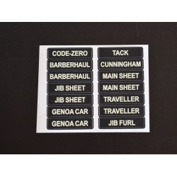 Glowfast glow-in-the-dark labels. St 2 Engelsk