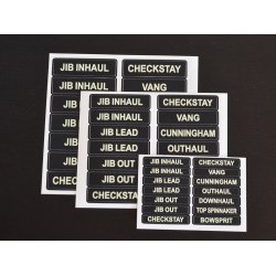 Glowfast glow-in-the-dark labels. St 3 Engelsk