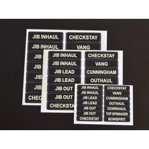 Glowfast glow-in-the-dark labels. St 3 Engelsk