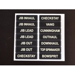 Glowfast glow-in-the-dark labels. St 3 Engelsk