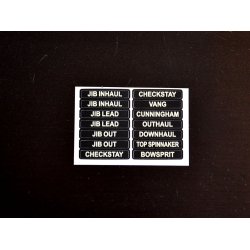 Glowfast glow-in-the-dark labels. St 3 Engelsk