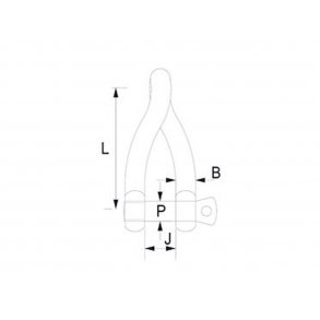 316L lang twist-sjkel med umbraco pinbolt