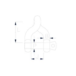 316L twist-sjkel med umbraco pinbolt