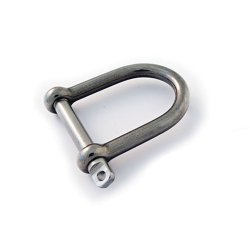 316L Bred D-sjkel med skrue pinbolt