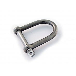 316L Bred D-sjkel med skrue pinbolt
