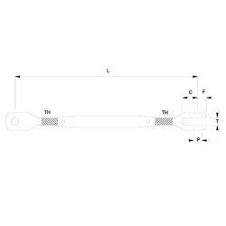 316L rustfrit stl lfte-vantskrue gaffel-je