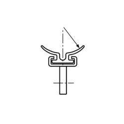 Selden skinne til rodkick-slde