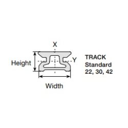 Selden skinne high beam 30 mm 