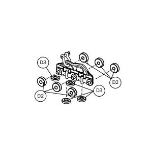 Selden Udhalsvogn til sejl i rullemast