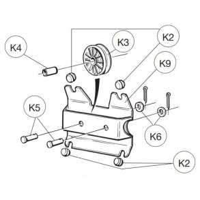 Selden Single line reef vogn - Bom 143/76