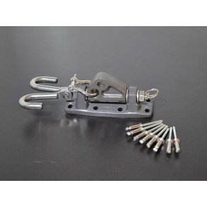 Selden svanehalsbeslag B120 med kroge