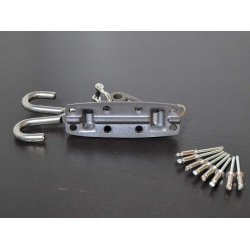 Selden svanehalsbeslag B120 med kroge